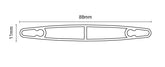 88mm x 11mm louvre blade with screw flutes 5800MM LONG